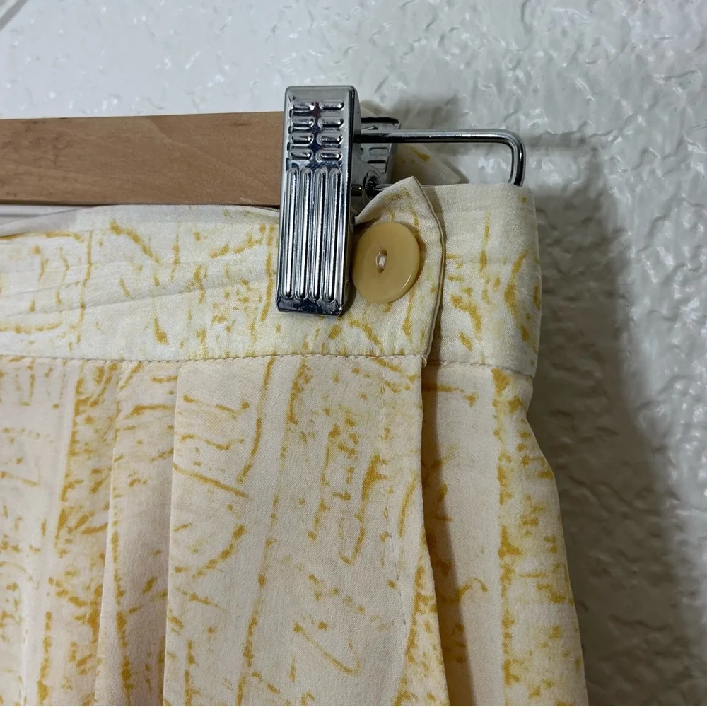 Vintage Escada Silk Wrap Skirt Printed Size M